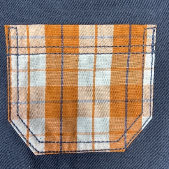 Tommy Bahama Baby Overalls and Orange Plaid Long Sleeve Shirt New Without Tags - Picture 5 of 12